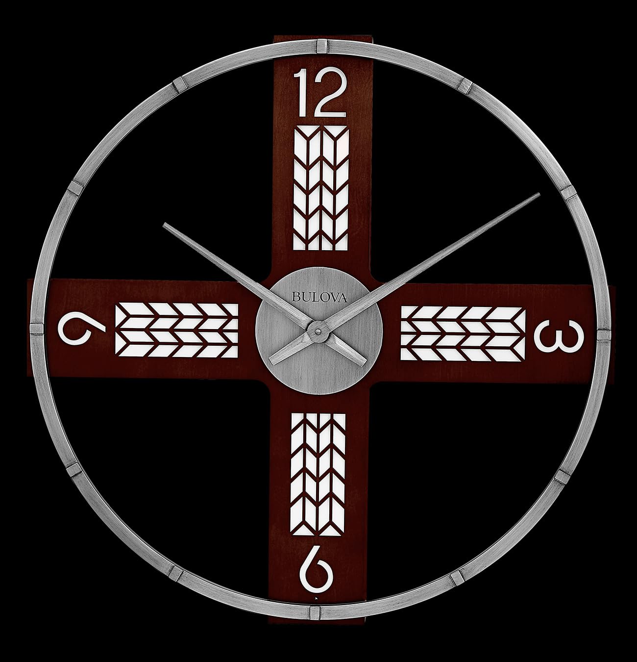 Amazon.com: Bulova Flagstaff Illuminated Wall Clock C4335 | 24